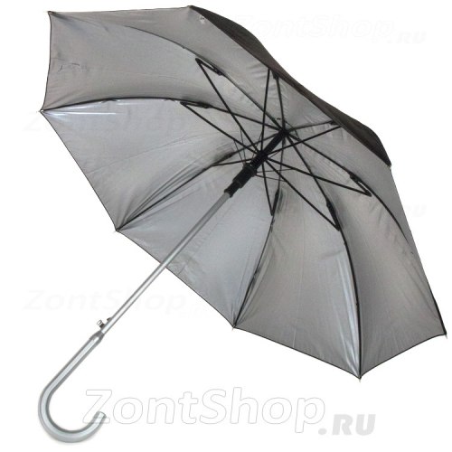 Зонт женский Zest 51660 Серебро с чёрным