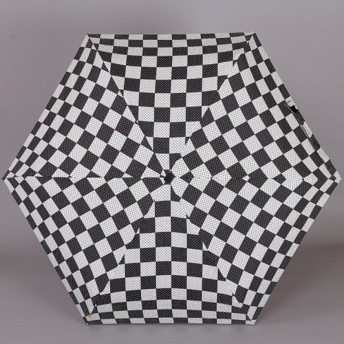 Зонт женский механический Zest 55518 чёрно- белый