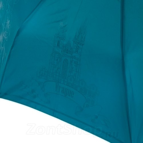 Зонт женский Три слона 198 тёмно- зелёная Прага