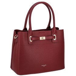 Сумка женская David Jones CM7744 бордовая, черная
