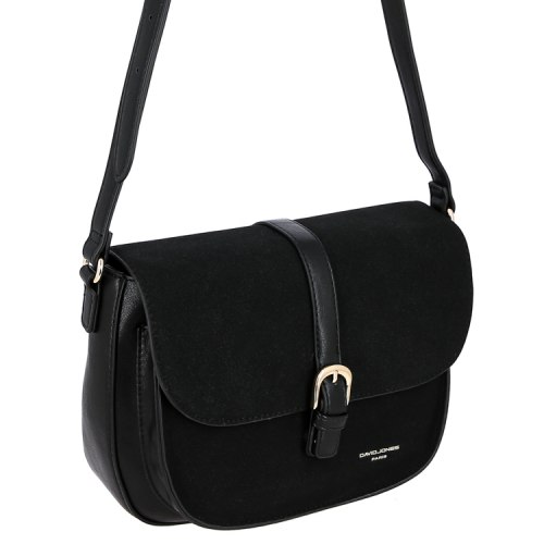 Сумка женская David Jones CM7766 чёрная, бордовая, серая