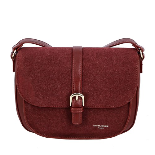 Сумка женская David Jones CM7766 чёрная, бордовая, серая