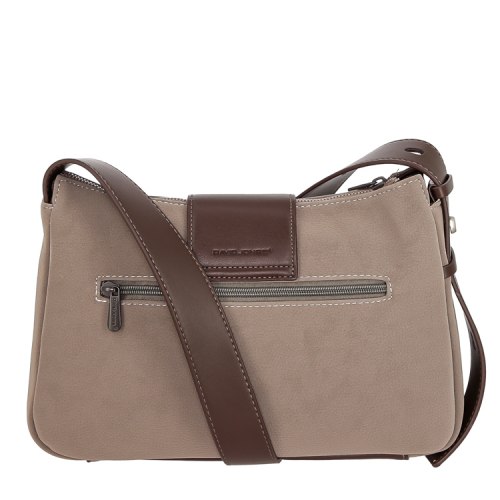 Сумка David Jones CM8539 темно- коричневый, чёрный, грибной
