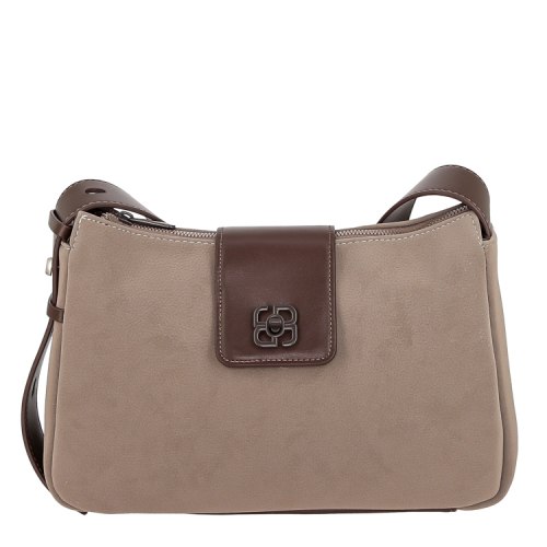 Сумка David Jones CM8539 темно- коричневый, чёрный, грибной